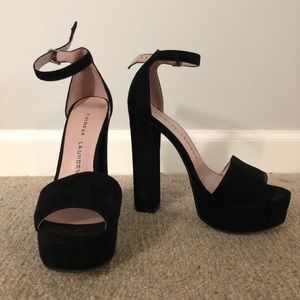 Black Velvet Heels